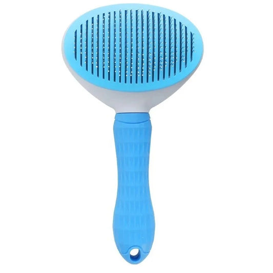 Self Cleaning Slicker Brush - Cat Brush Skin-Friendly Deshedding Grooming Massaging Tool for Long & Short Haired Pets, Cat Hair Brushes Easy Removes Undercoat for Dogs and Cats