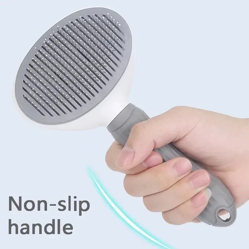Self Cleaning Slicker Brush - Cat Brush Skin-Friendly Deshedding Grooming Massaging Tool for Long & Short Haired Pets, Cat Hair Brushes Easy Removes Undercoat for Dogs and Cats