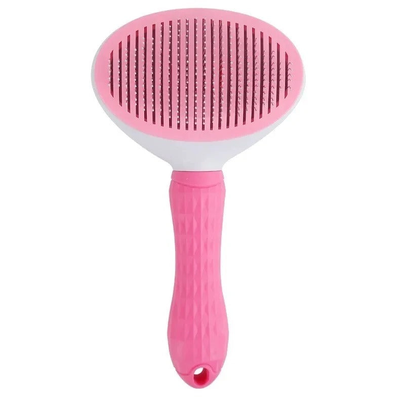 Self Cleaning Slicker Brush - Cat Brush Skin-Friendly Deshedding Grooming Massaging Tool for Long & Short Haired Pets, Cat Hair Brushes Easy Removes Undercoat for Dogs and Cats