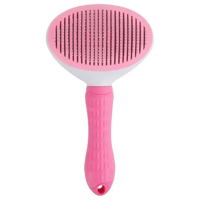 Self Cleaning Slicker Brush - Cat Brush Skin-Friendly Deshedding Grooming Massaging Tool for Long & Short Haired Pets, Cat Hair Brushes Easy Removes Undercoat for Dogs and Cats