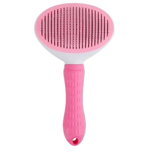Self Cleaning Slicker Brush - Cat Brush Skin-Friendly Deshedding Grooming Massaging Tool for Long & Short Haired Pets, Cat Hair Brushes Easy Removes Undercoat for Dogs and Cats